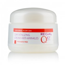 Витализиращ дневен крем за лице против бръчки SPF15 - Regal Q10+ - Rosa Impex
